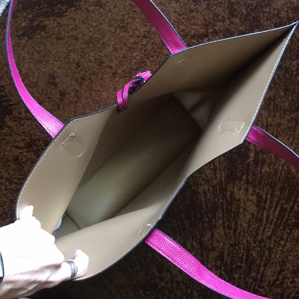 Magenta Neiman Marcus Tote Bag BEAUTIFUL - Picture 5 of 8